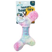 Wholesale - DOG BONE SQUEEKY TOY PINK/GREEN, UPC: 191205656328